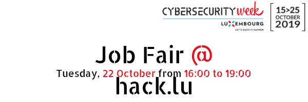 Job Fair @ hack.lu